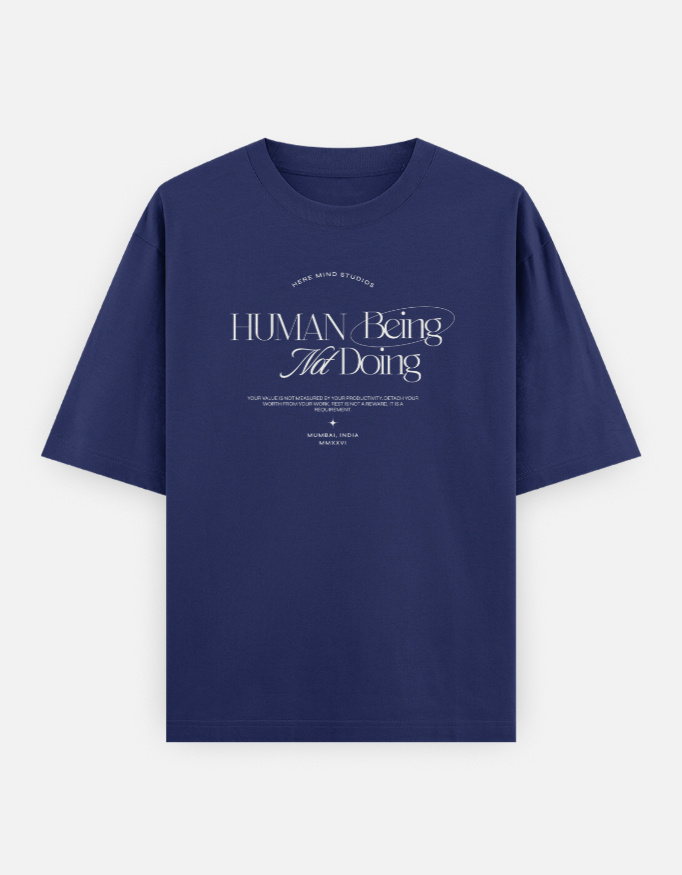 The "Human Being" Unisex Heavyweight Oversized Tee - Image 8