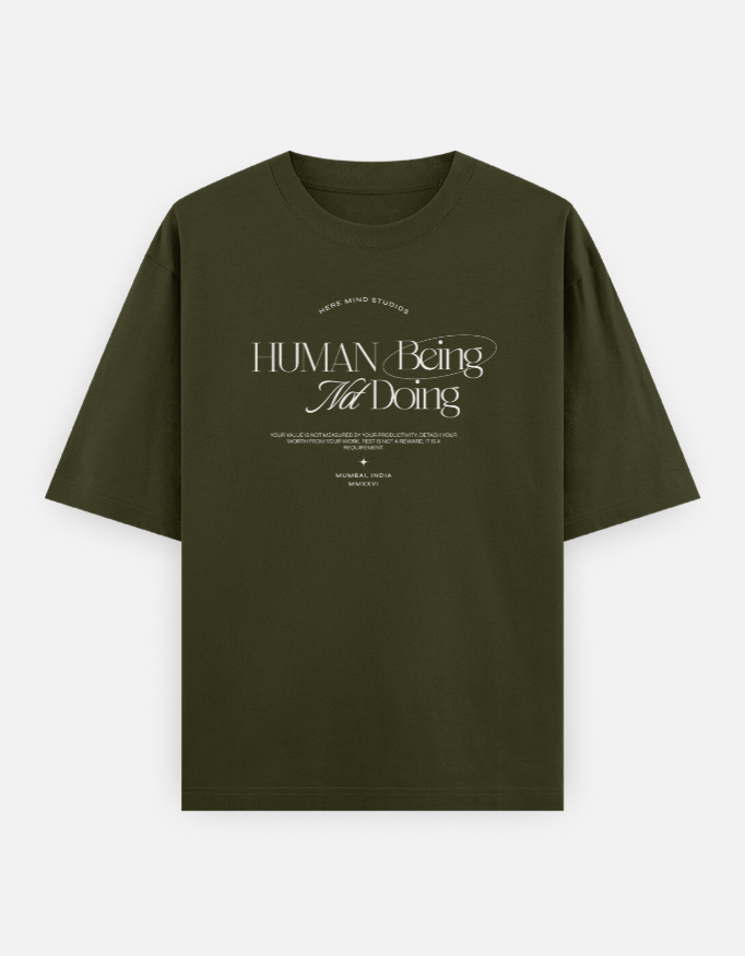 The "Human Being" Unisex Heavyweight Oversized Tee - Image 16