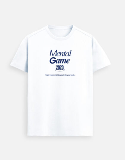 The "Mental Game" Unisex Supima Silk-Touch Tee in Optic Clarity