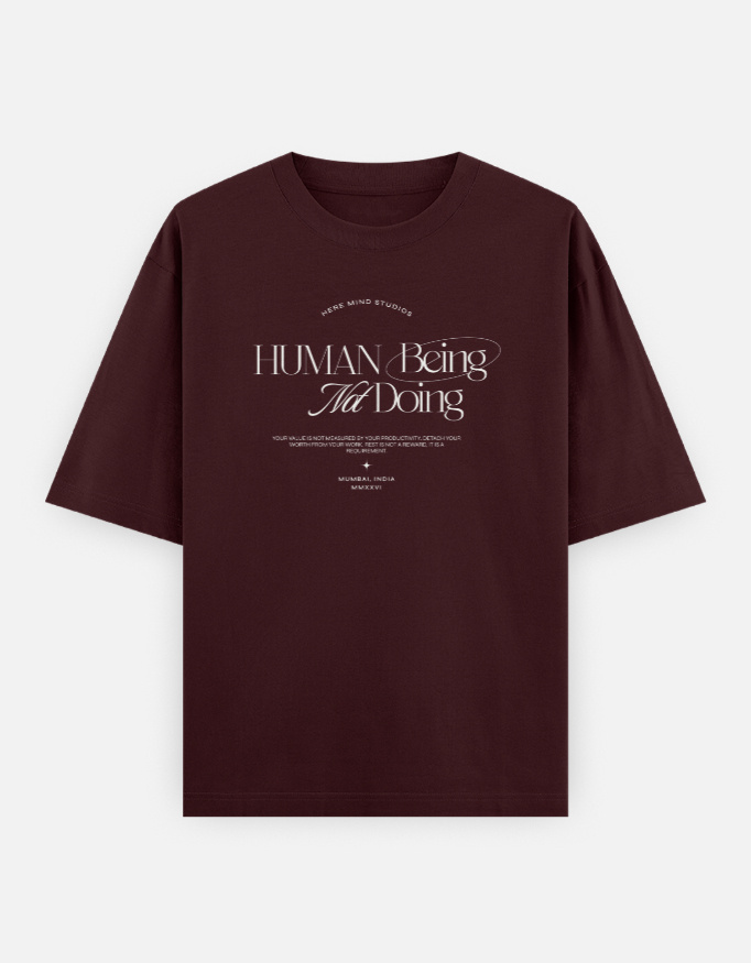 The "Human Being" Unisex Heavyweight Oversized Tee - Image 10
